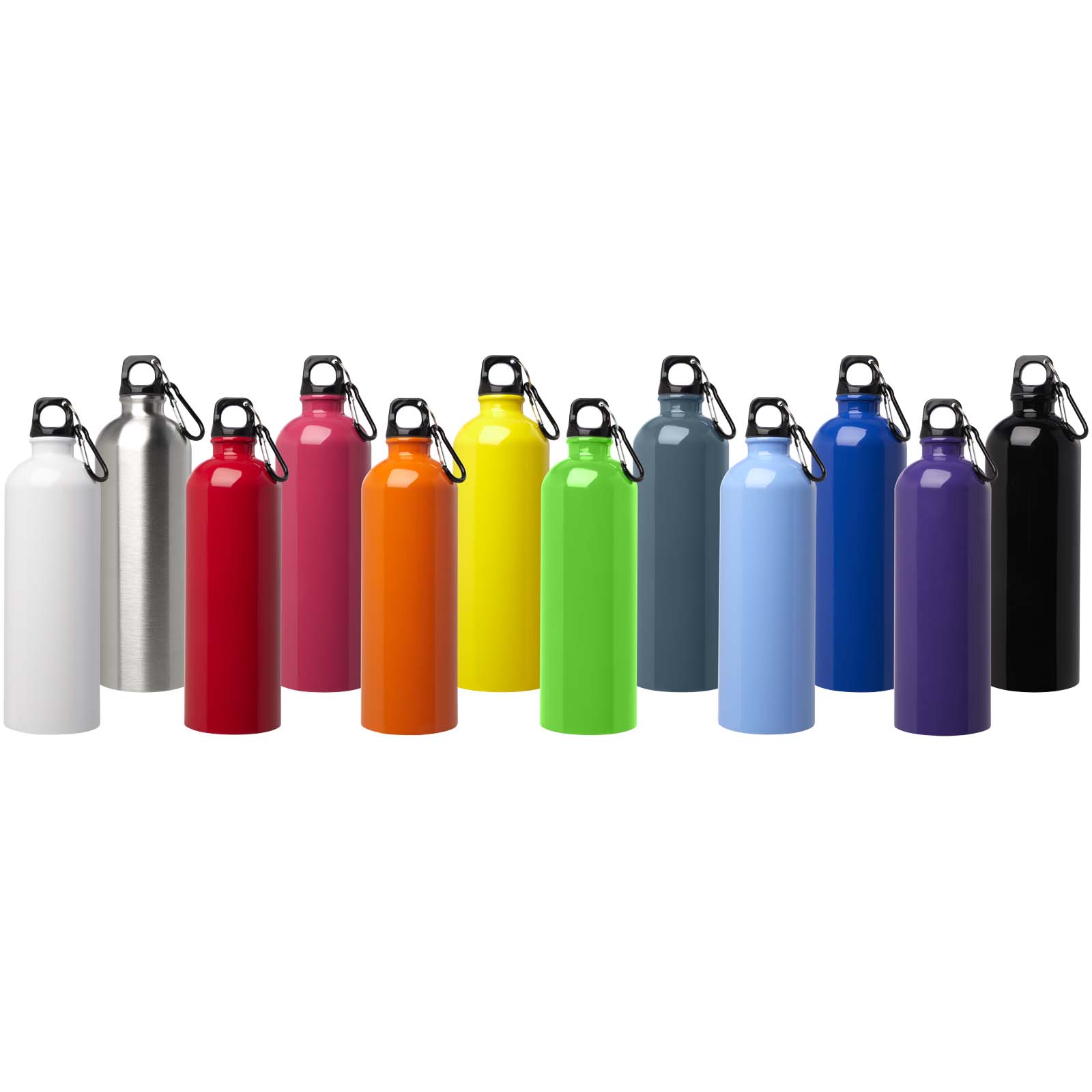 Oregon butelka na wodę o pojemności 750 ml z karabińczykiem wykonana ze stali nierdzewnej z jednowarstwową ścianką z certyfikatem RCS P109634C PFC-100861-W