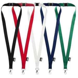 Smycz Tom z PET z recyklingu z zamknięciem awaryjnym P073474C PFC-102517-W