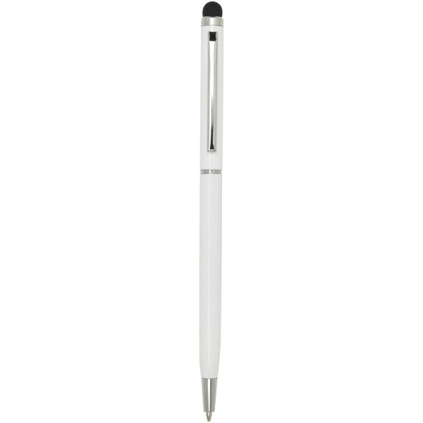 Ore aluminium ballpoint pen with stylus (blue ink) P099959C biały