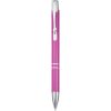Moneta długopis z aluminium z recyklingu P076479C magenta
