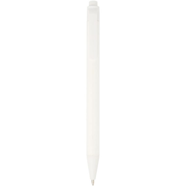 Chartik monochromatyczny długopis z papieru z recyklingu z matowym wykończeniem P076564C biały
