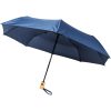 Składany, automatycznie otwierany/zamykany parasol Bo 21” wykonany z plastiku PET z recyklingu P068340C granatowy