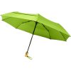 Składany, automatycznie otwierany/zamykany parasol Bo 21” wykonany z plastiku PET z recyklingu P068340C limonka