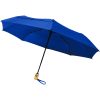 Składany, automatycznie otwierany/zamykany parasol Bo 21” wykonany z plastiku PET z recyklingu P068340C błękit królewski