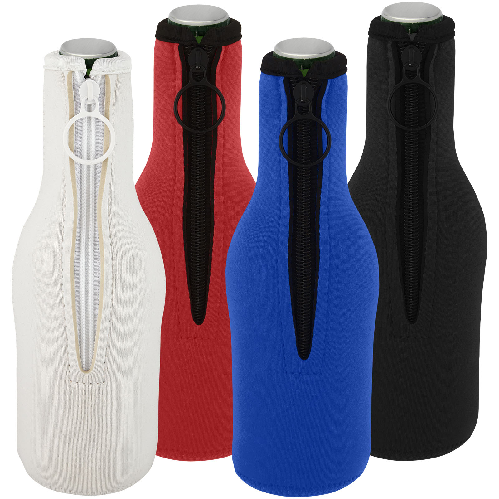 Uchwyt na butelkę z neoprenu z recyklingu Fris P075108C PFC-113287-W