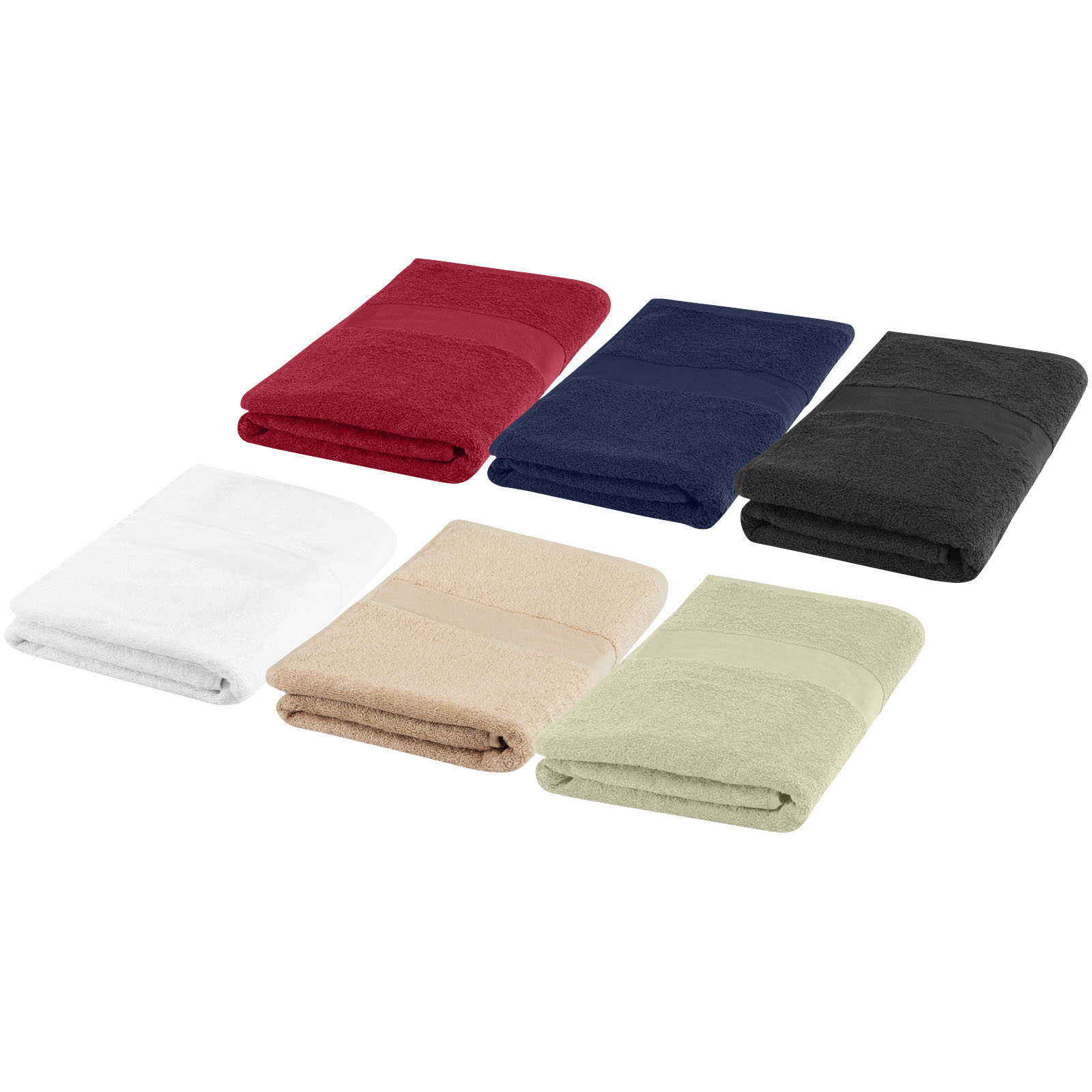 Amelia bawełniany ręcznik kąpielowy o gramaturze 450 g/m² i wymiarach 70 x 140 cm P075759C PFC-117002-W