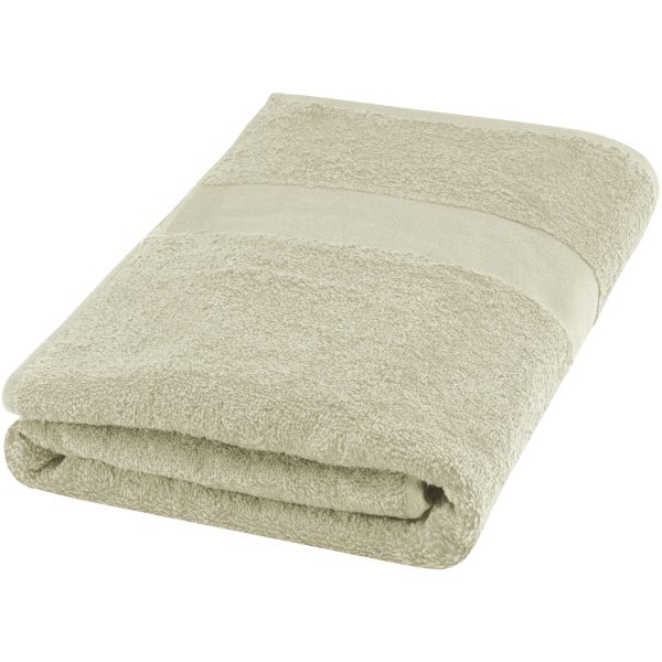 Amelia bawełniany ręcznik kąpielowy o gramaturze 450 g/m² i wymiarach 70 x 140 cm P075759C jasnoszary