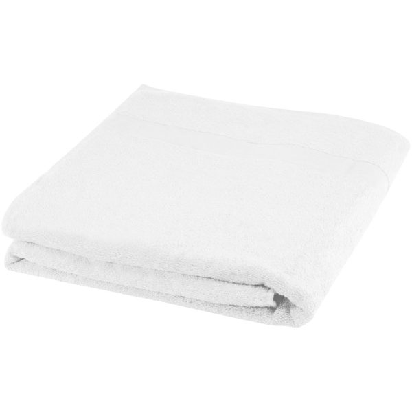 Evelyn bawełniany ręcznik kąpielowy o gramaturze 450 g/m² i wymiarach 100 x 180 cm P075765C biały