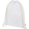 Orissa 140 g/m² organic cotton drawstring bag 5L P075007C biały