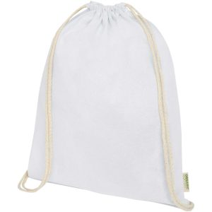 Plecak ściągany sznurkiem Orissa z bawełny organicznej o gramaturze 140 g/m² P075007C PFC-120612-W