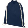 Orissa 140 g/m² organic cotton drawstring bag 5L P075007C granatowy