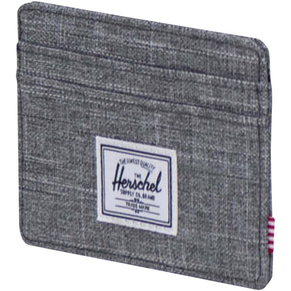 Herschel Charlie uchwyt na kartę RFID wykonany z materiałów z recyklingu P108805C szary melanż