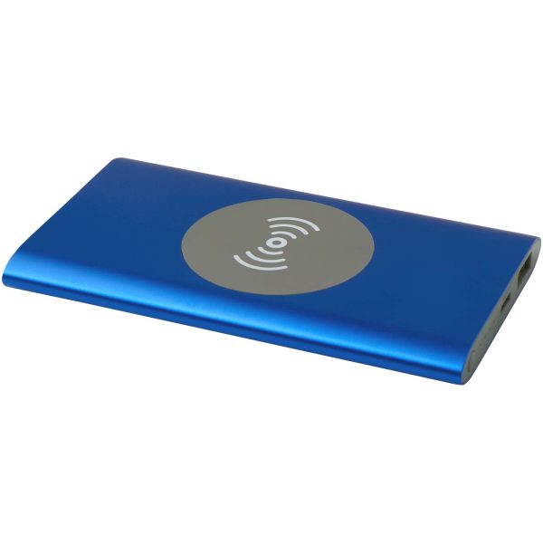 Juice bezprzewodowy powerbank o pojemności 4000 mAh Type-C z aluminium pochodzącego z recyklingu P098380C błękit królewski