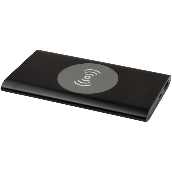 Juice bezprzewodowy powerbank o pojemności 4000 mAh Type-C z aluminium pochodzącego z recyklingu P098380C czarny