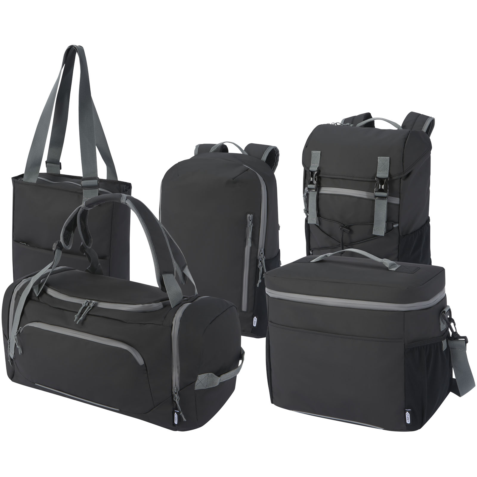 Aqua wodoodporny plecak z recyklingu z certyfikatem GRS na 15-calowego laptopa o pojemności 21 l P076669C PFC-13004390