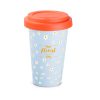 Kubek Freedom Classic 280 ml P041819M biały / pomarańczowy