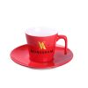 Filiżanka Eve Set 180 ml P047089M czerwony / biały