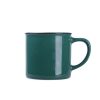 Kubek Loft 300 ml P047083M ciemnozielony / biały