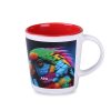 Kubek sublimacyjny Berg Art Solid 380 ml P102173M biały / czerwony