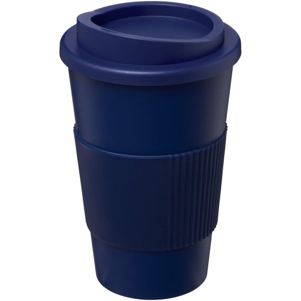Kubek termiczny z serii Americano® o pojemności 350 ml z uchwytem P068969C niebieski