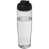 Bidon H2O Tempo® o pojemności 700 ml z wieczkiem zaciskowym P069127C przezroczysty / czarny