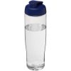 Bidon H2O Tempo® o pojemności 700 ml z wieczkiem zaciskowym P069127C przezroczysty / niebieski
