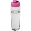 Bidon H2O Tempo® o pojemności 700 ml z wieczkiem zaciskowym P069127C przezroczysty / różowy