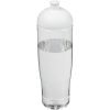 Bidon H2O Tempo® o pojemności 700 ml z wypukłym wieczkiem P069153C przezroczysty / biały