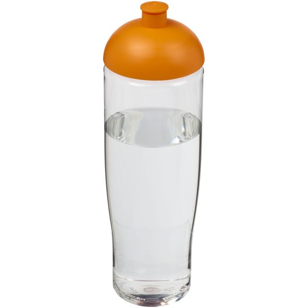 Bidon H2O Tempo® o pojemności 700 ml z wypukłym wieczkiem P069153C przezroczysty / pomarańczowy