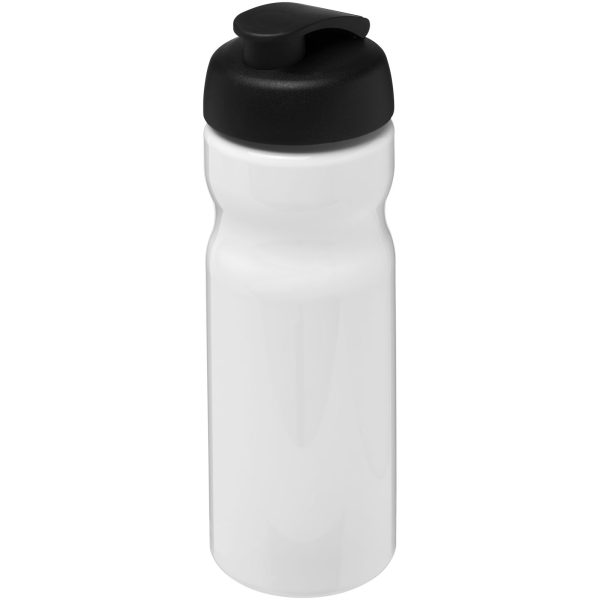 Bidon H2O Base® o pojemności 650 ml z wieczkiem zaciskowym P069202C biały / czarny