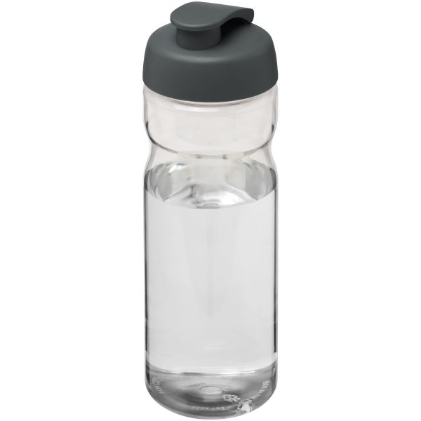 Bidon H2O Base® o pojemności 650 ml z wieczkiem zaciskowym P069202C przezroczysty / szary