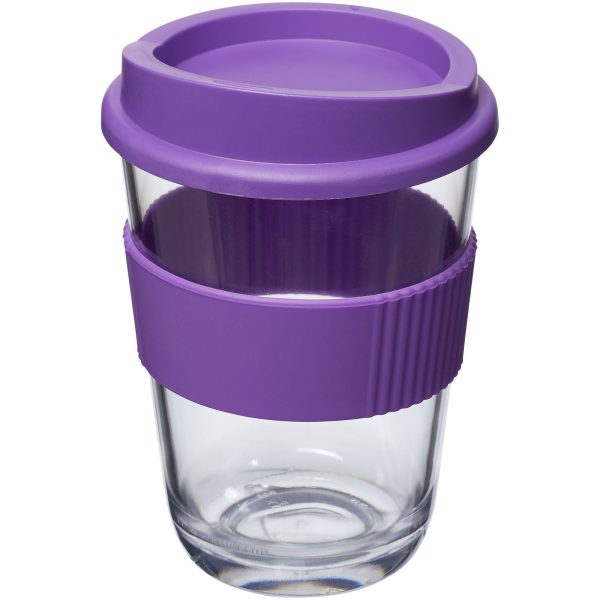 Kubek Americano® Cortado o pojemności 300 ml z uchwytem P072502C fioletowy