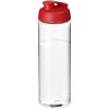 Bidon H2O Vibe o pojemności 850 ml z otwieranym wieczkiem P072562C przezroczysty / czerwony