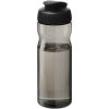Bidon H2O Eco o pojemności 650 ml z wieczkiem zaciskowym P072593C charcoal / czarny