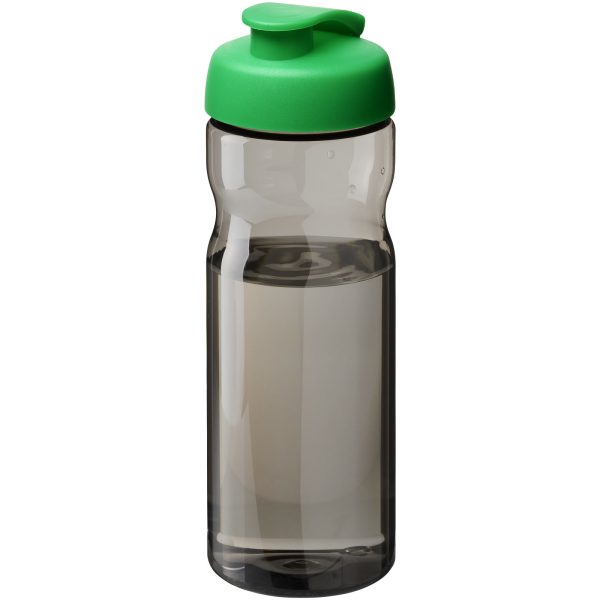Bidon H2O Eco o pojemności 650 ml z wieczkiem zaciskowym P072593C ciemnografitowy / jasnozielony