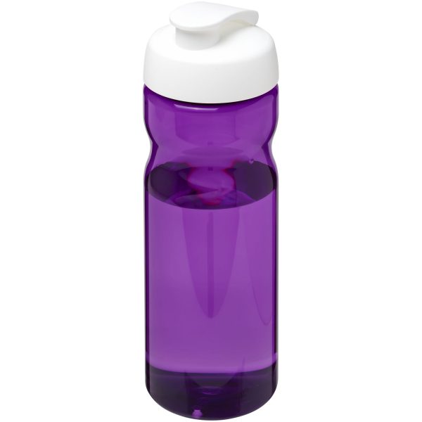 Bidon H2O Eco o pojemności 650 ml z wieczkiem zaciskowym P072593C fioletowy / biały