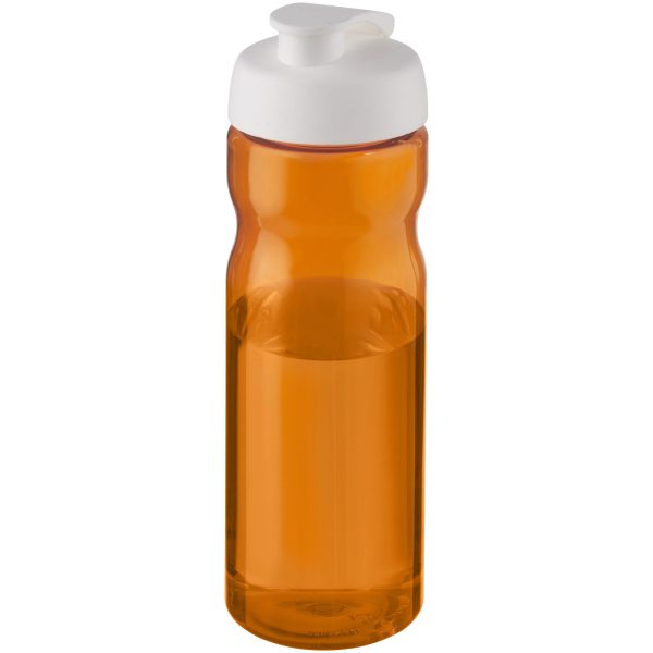 Bidon H2O Eco o pojemności 650 ml z wieczkiem zaciskowym P072593C pomarańczowy / biały