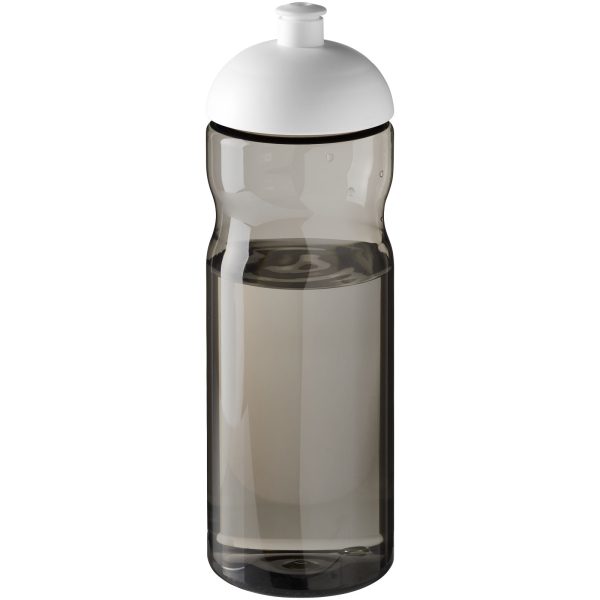 Bidon H2O Eco o pojemności 650 ml z wypukłym wieczkiem P072617C ciemnografitowy / biały