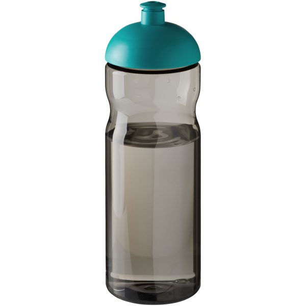 Bidon H2O Eco o pojemności 650 ml z wypukłym wieczkiem P072617C ciemnografitowy / morski