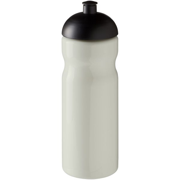 Bidon H2O Eco o pojemności 650 ml z wypukłym wieczkiem P072617C kość słoniowa / czarny