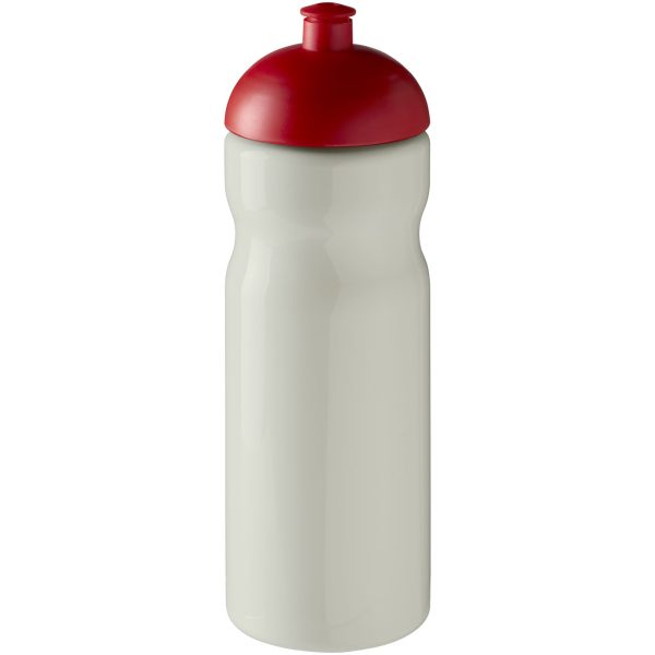 Bidon H2O Eco o pojemności 650 ml z wypukłym wieczkiem P072617C kość słoniowa / czerwony