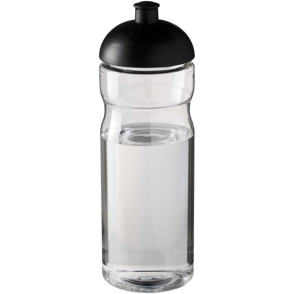 Bidon H2O Eco o pojemności 650 ml z wypukłym wieczkiem P072617C przezroczysty / czarny