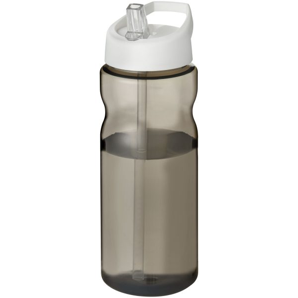 Bidon H2O Eco o pojemności 650 ml z wieczkiem z dzióbkiem P072638C ciemnografitowy / biały