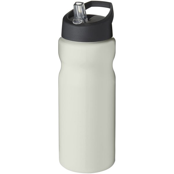 Bidon H2O Eco o pojemności 650 ml z wieczkiem z dzióbkiem P072638C kość słoniowa / czarny