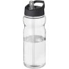 Bidon H2O Eco o pojemności 650 ml z wieczkiem z dzióbkiem P072638C przezroczysty / czarny
