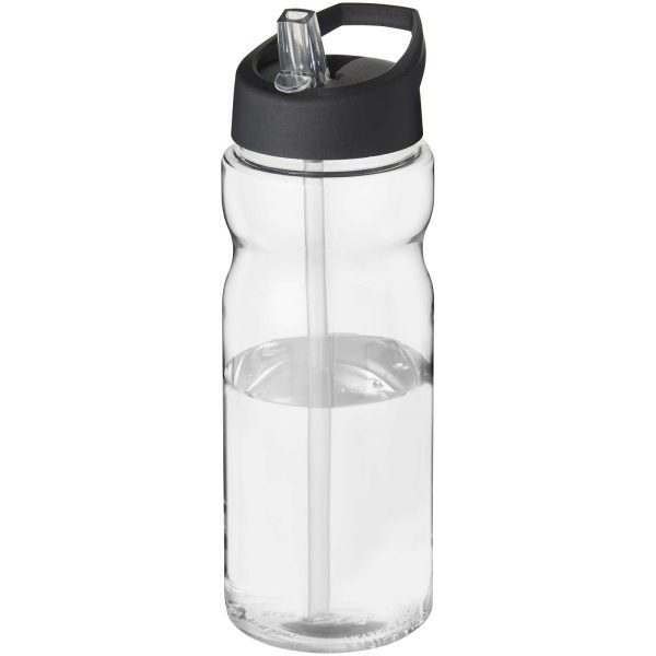 Bidon H2O Eco o pojemności 650 ml z wieczkiem z dzióbkiem P072638C przezroczysty / czarny