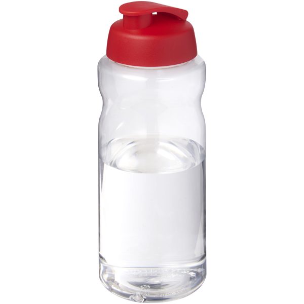H2O Active® Big Base bidon z wieczkiem zaciskowym o pojemności 1 litra P076960C czerwony