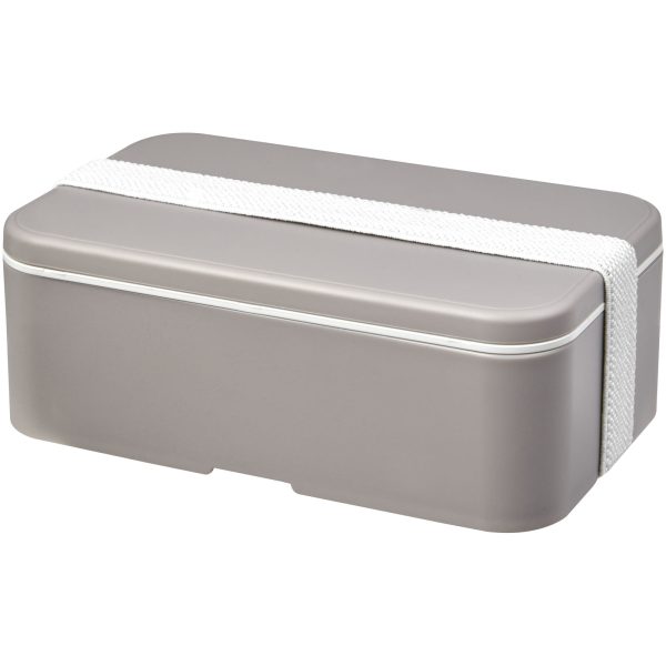 MIYO Renew jednoczęściowy lunchbox P077257C szary kamienny / biały