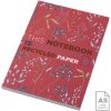 Notatnik A5 Novella Austen z miękkiej okładki z recyklingu, 100 kartek P109936C czerwony