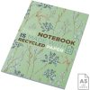 Notatnik A5 Novella Austen z miękką okładką z materiału z recyklingu, 50 kartek P109941C zielony